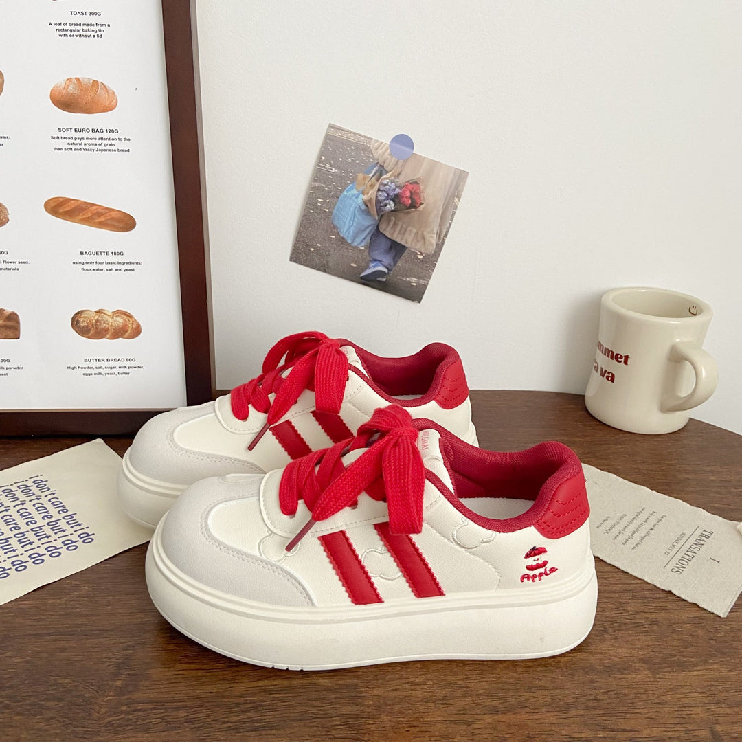 Damen Plattform-Sneaker mit verspielten Design-Details und bequemer Dämpfung Drune