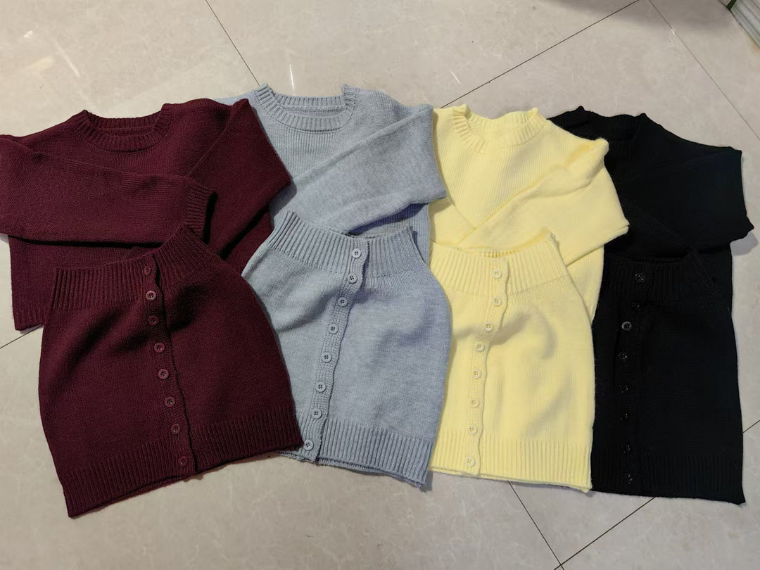 Damen Strickbluse mit Knopfdetails und luxuriösem Komfort Drune