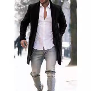Herren eleganter Langmantel Drune