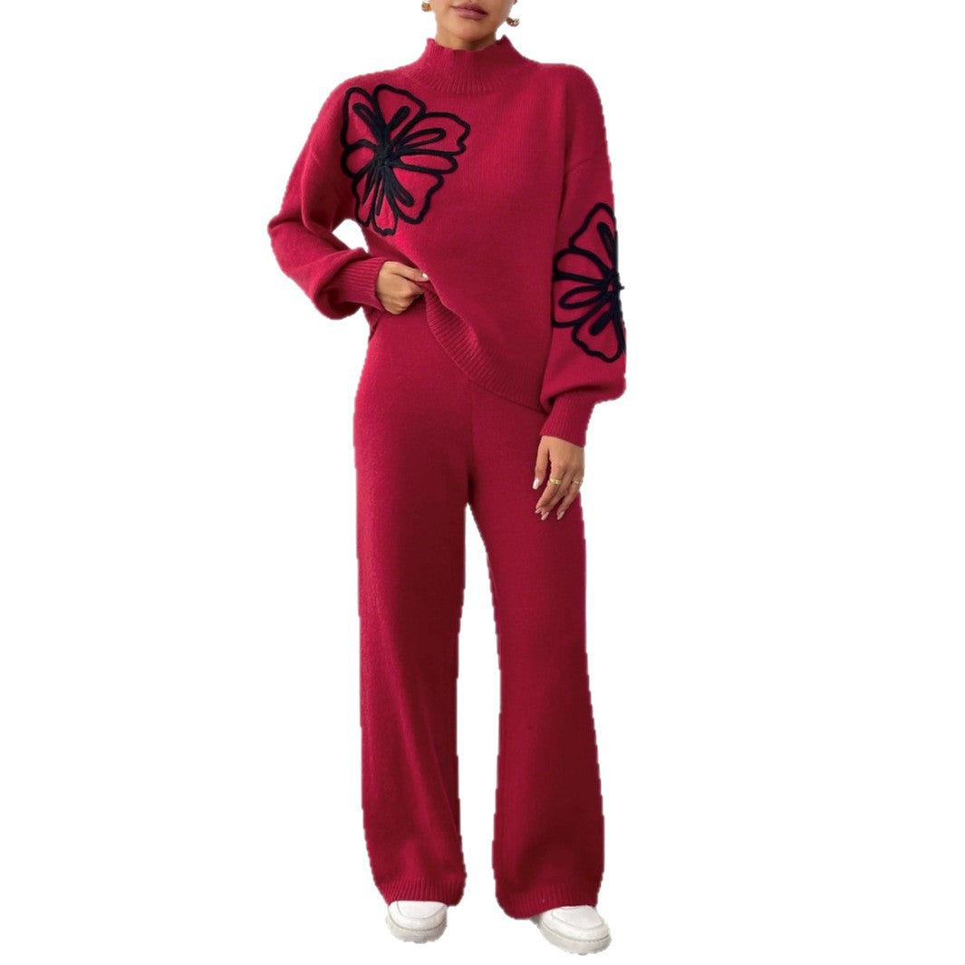 Damen Weite Strickhose Drune