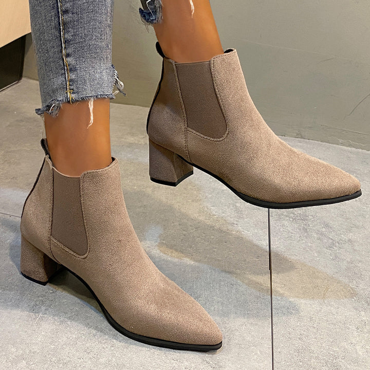 Damen Elegante Stiefeletten Drune