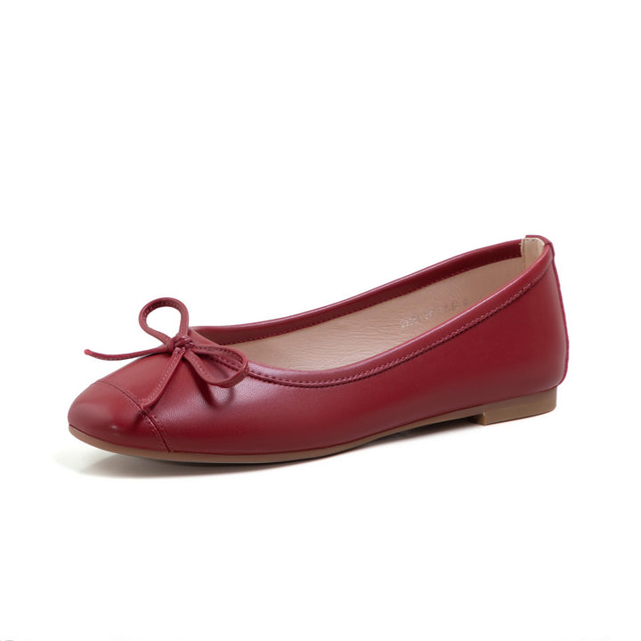 Damen Ballerinas mit dekorativem Schleifenakzent und rutschfester Sohle Drune