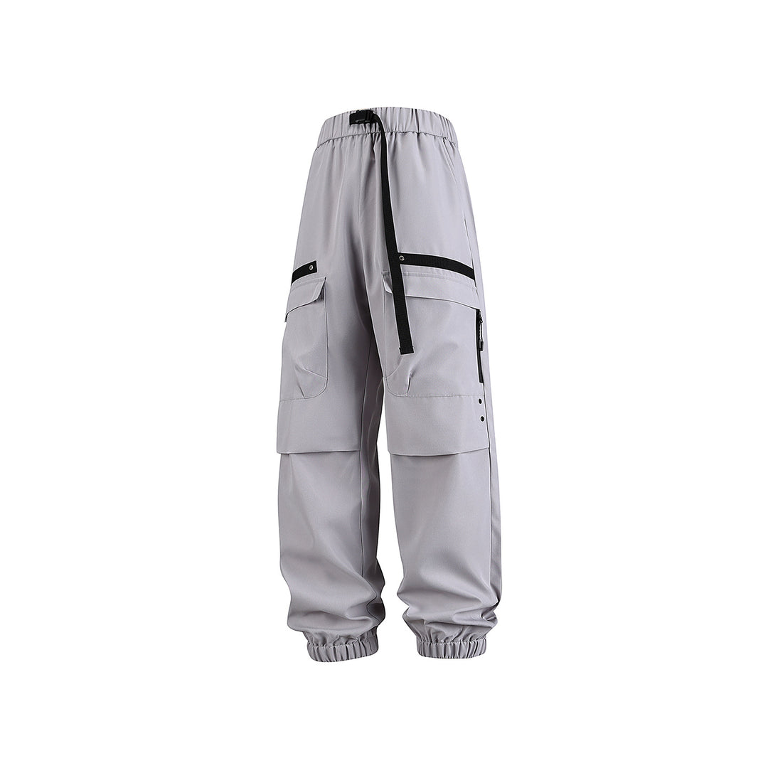 Herren weite Cargo-Jogginghose im Tech‑Utility‑Look mit elastischem Bund und multifunktionalen Klapptaschen Drune