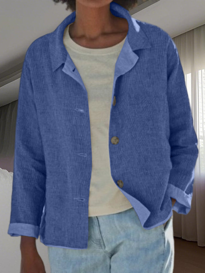 Damen Leichte Überwurfjacke mit strukturiertem Webmuster Drune