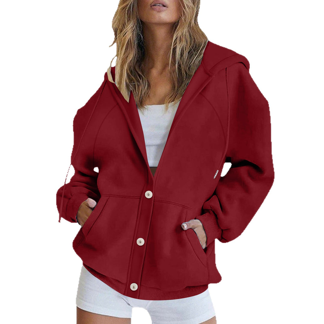 Damen lässige Kapuzenjacke Drune