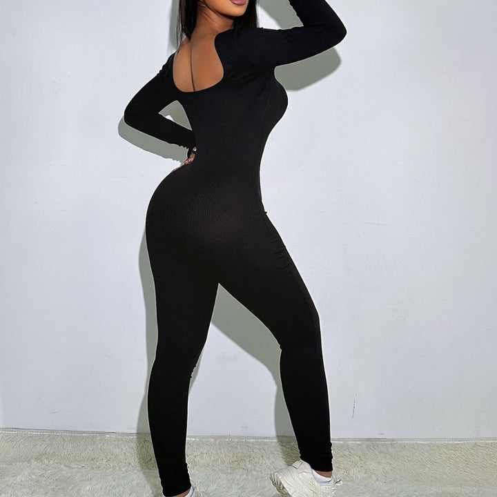 Damen Hochdehnbarer Jumpsuit Drune