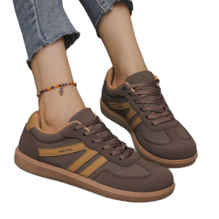Damen Retro-inspirierte Schnür-Sneaker mit gepolstertem Komfortfußbett Drune