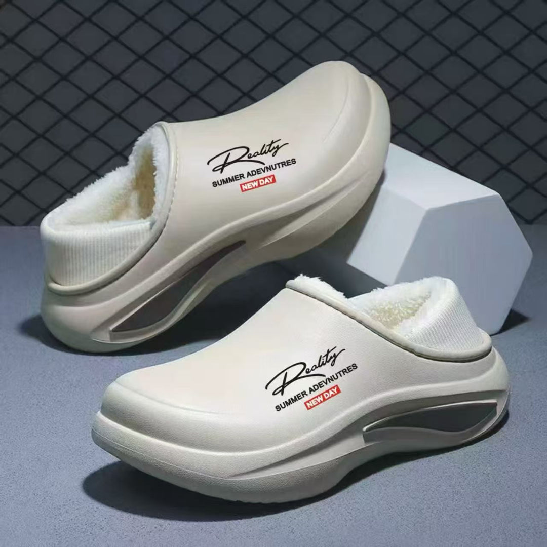 Damen Wasserdichte gefütterte Thermo‑Clogs mit weichem Schaftkragen und stoßdämpfender Leichtsohle Drune