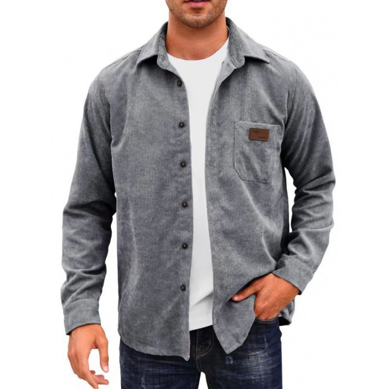 Herren Corduroy Hemdjacke Drune