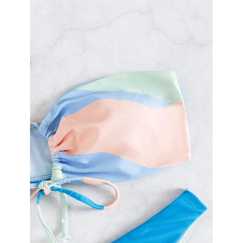 Damen Bandeau-Bikini mit verspieltem Schnitt Drune