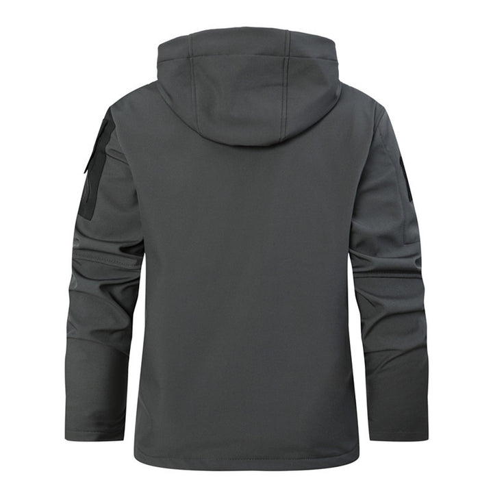 Herren funktionale Softshell-Jacke mit Fleece-Innenfutter und Kapuze Drune