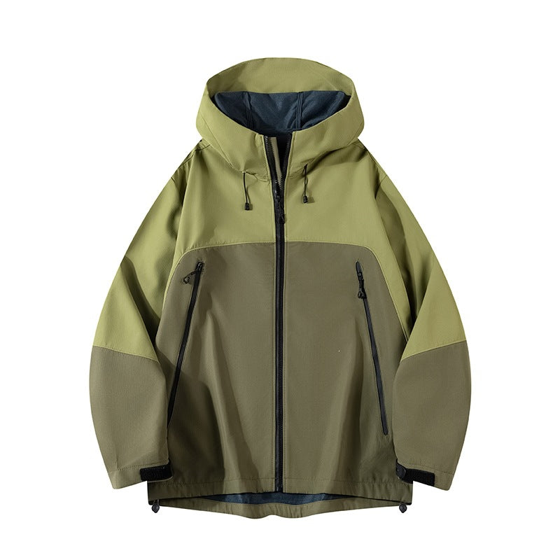 Herren Hybrid-Softshelljacke mit Kapuze, atmungsaktivem Fleece-Innenfutter & verdeckten Reißverschlusstaschen Drune