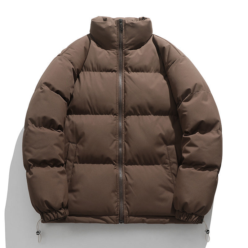 Unisex Wattierte Stepp-Übergangsjacke mit hohem Kragen und verstellbarem Saum Drune