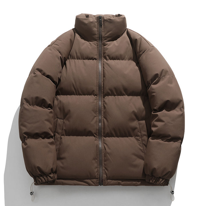 Unisex Wattierte Stepp-Übergangsjacke mit hohem Kragen und verstellbarem Saum Drune