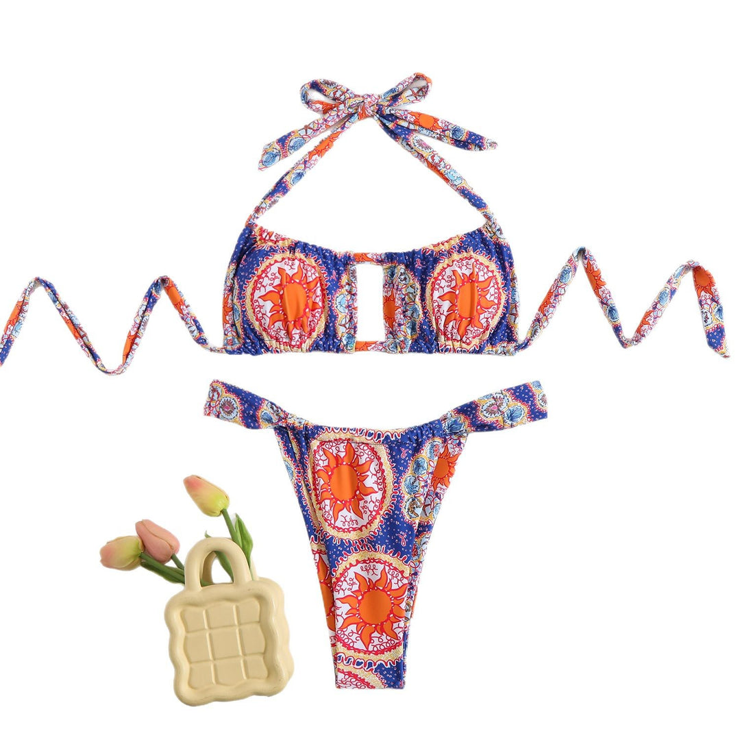 Damen Bikini-Set mit trendy Paisley-Muster Drune