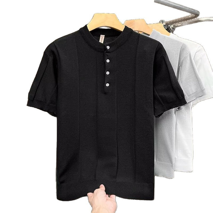Herren Elegantes Strickshirt Drune