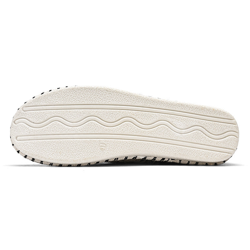 Unisex Espadrille-Sneaker mit geflochtenem Jutemittelsohle und ethnischem Webmuster Drune