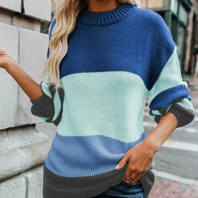 Drune | Gestreifter Strickpullover mit Doppelt Naht