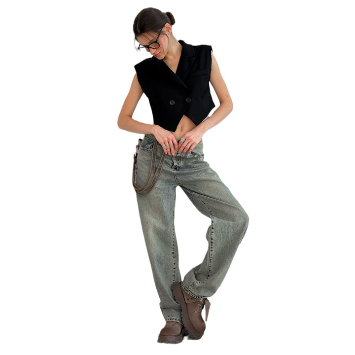 Damen Relaxed Fit Jeans mit lässigem Schnitt und hochwertigen Materialien Drune