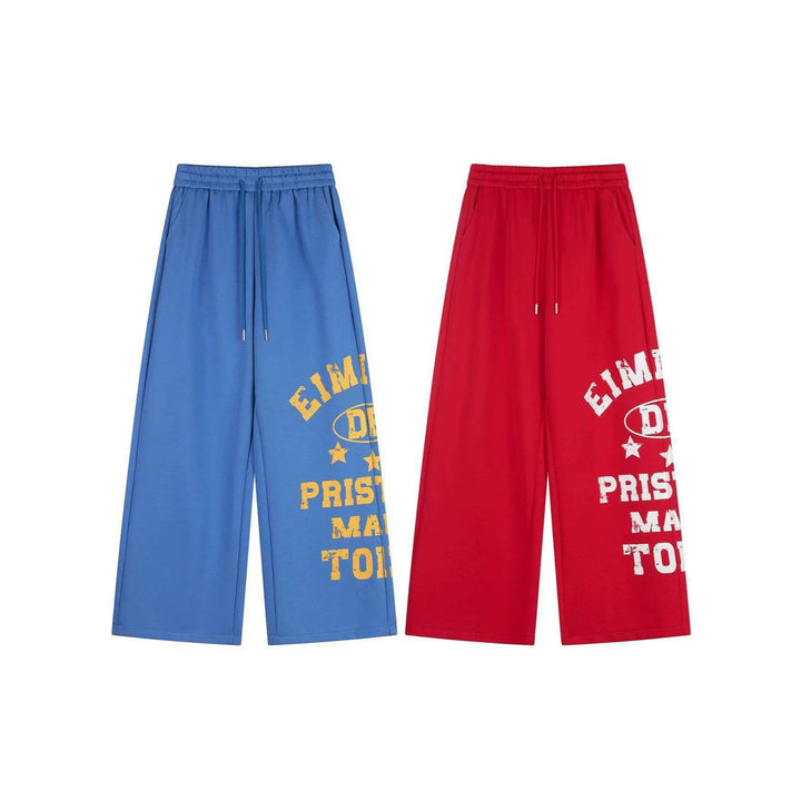 Damen Bequeme Breitbeinige Jogginghose Drune