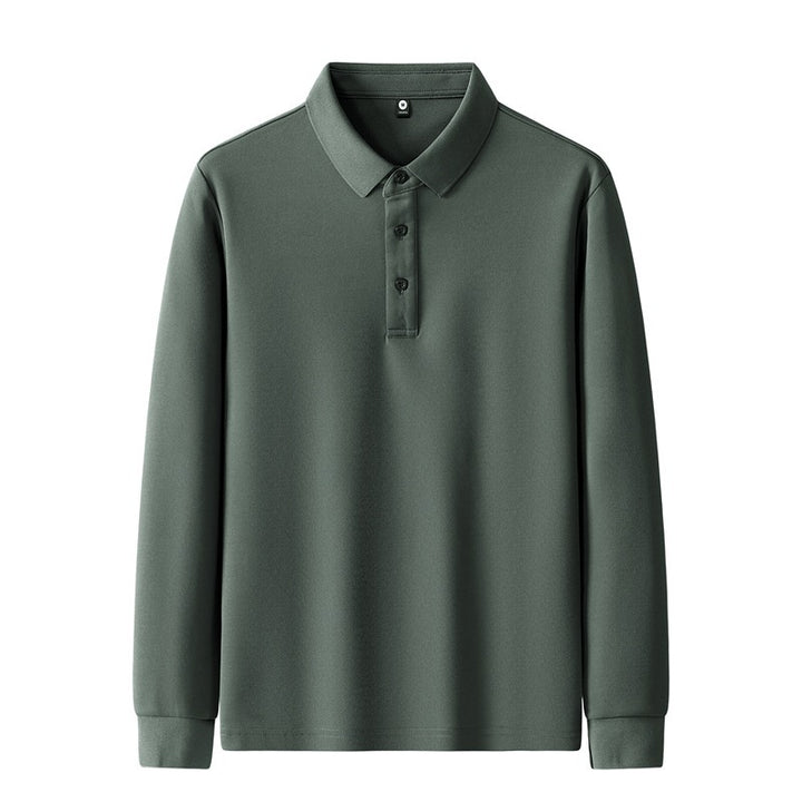 Damen Poloshirt mit langem Arm und Knopfdetails Drune