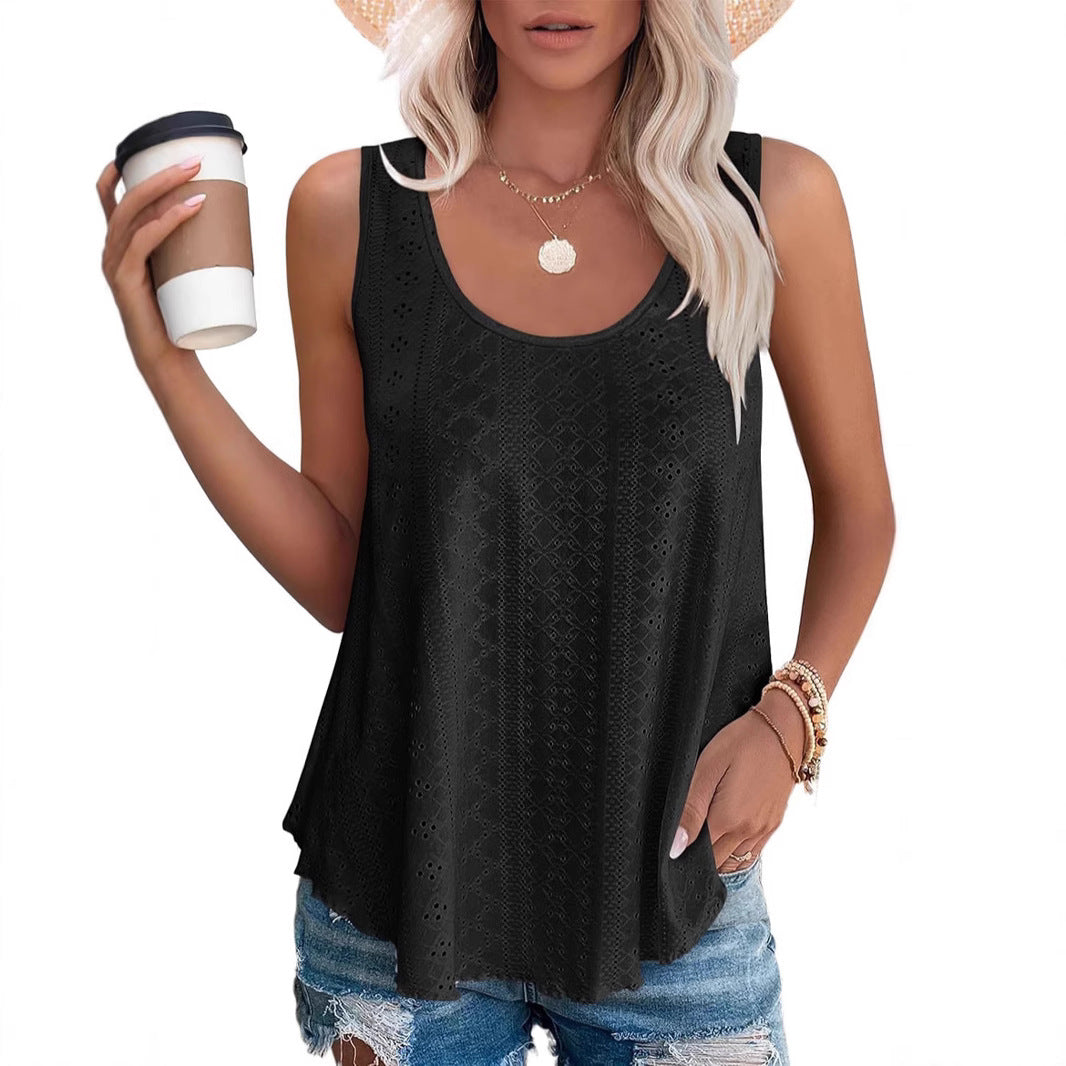Damen Freizeit Leichte Ärmellose Top Drune
