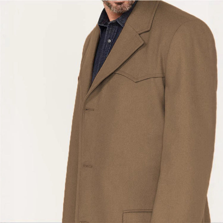 Herren eleganter, klassischer Überziehmantel Drune