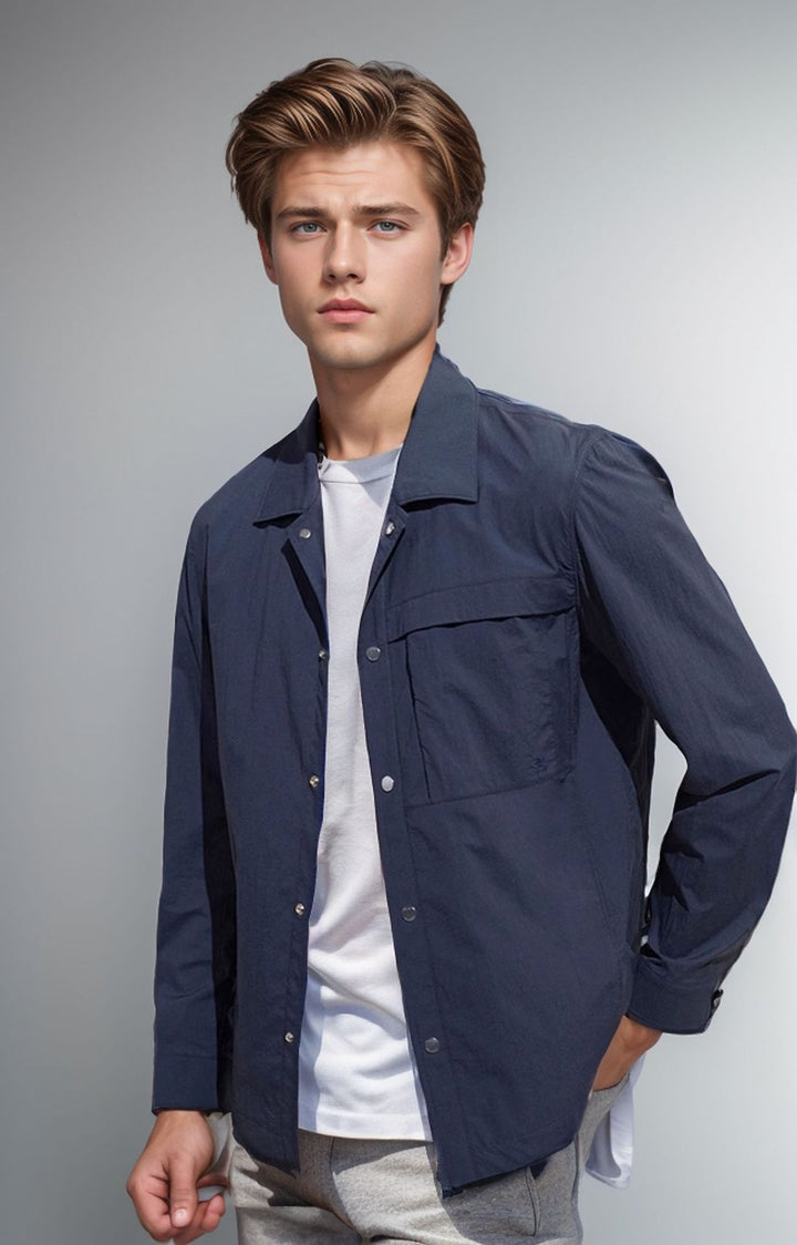 Herren technische Freizeitjacke mit praktischen Taschen und leichtem Material Drune