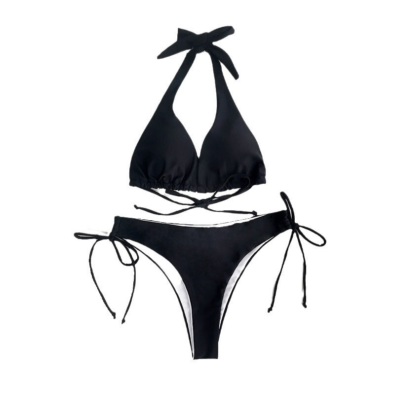 Damen Triangel-Bikini mit hohem Komfort und verspielten Bindebändern Drune