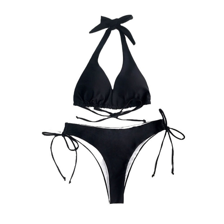Damen Triangel-Bikini mit hohem Komfort und verspielten Bindebändern Drune