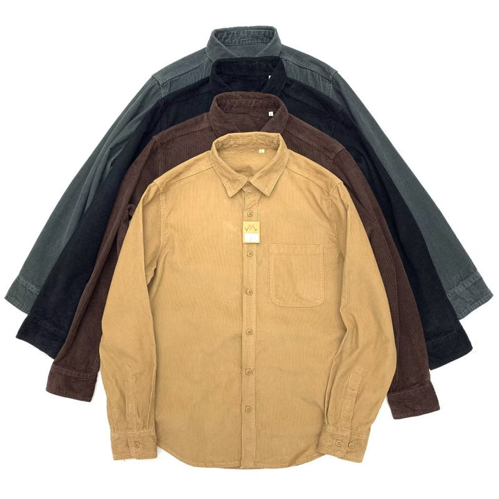 Herren Lässige Kord-Hemdjacke Drune