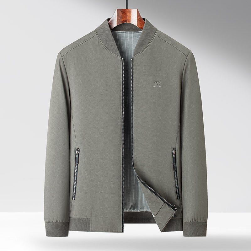 Herren Freizeitjacke mit modernem Stehkragen und praktischen Taschen Drune