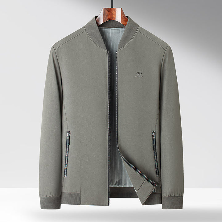 Herren Freizeitjacke mit modernem Stehkragen und praktischen Taschen Drune