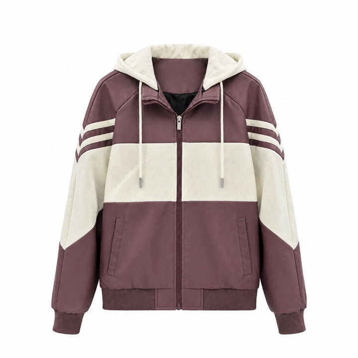 Damen Sportliche Kapuzenjacke Drune