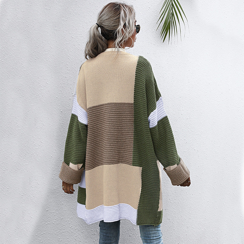 Damen Langärmlige Strickjacke Drune