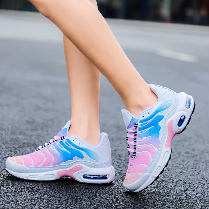 Herren Atmungsaktive Laufschuhe mit Luftkissen-Dämpfung und futuristischem Wellen-Design Drune