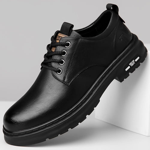 Herren Elegante Leder-Schnürschuhe mit rutschfester Außensohle und atmungsaktivem Innenfutter Drune