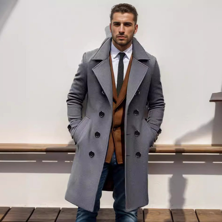 Herren eleganter Trenchcoat Drune