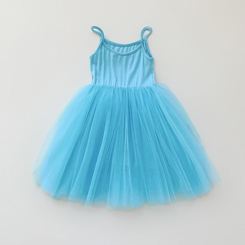 Mädchen Tüll Skater Tanzkleid Drune