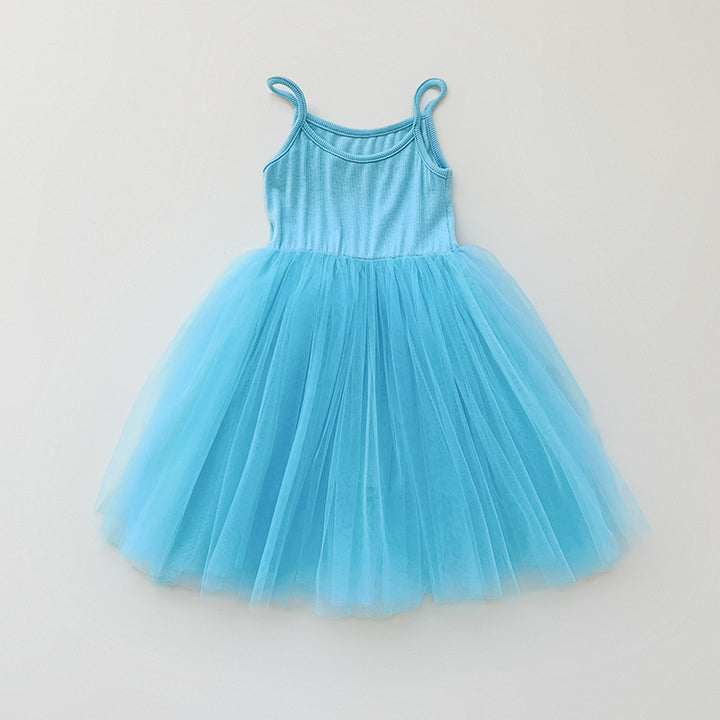 Mädchen Tüll Skater Tanzkleid Drune