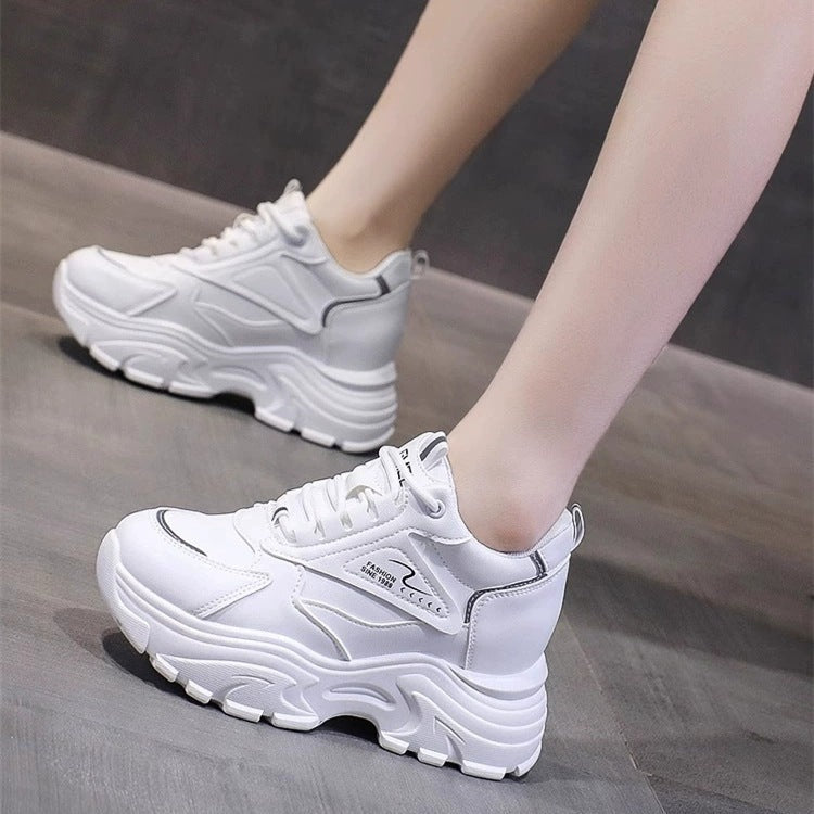 Damen Chunky Sneakers mit atmungsaktiver Mesh-Oberfläche und dämpfender Sohle Drune