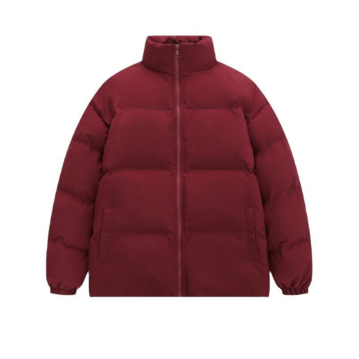 Unisex nan wattierte Steppjacke mit Stehkragen, zwei Taschen und elastischen Bündchen Drune