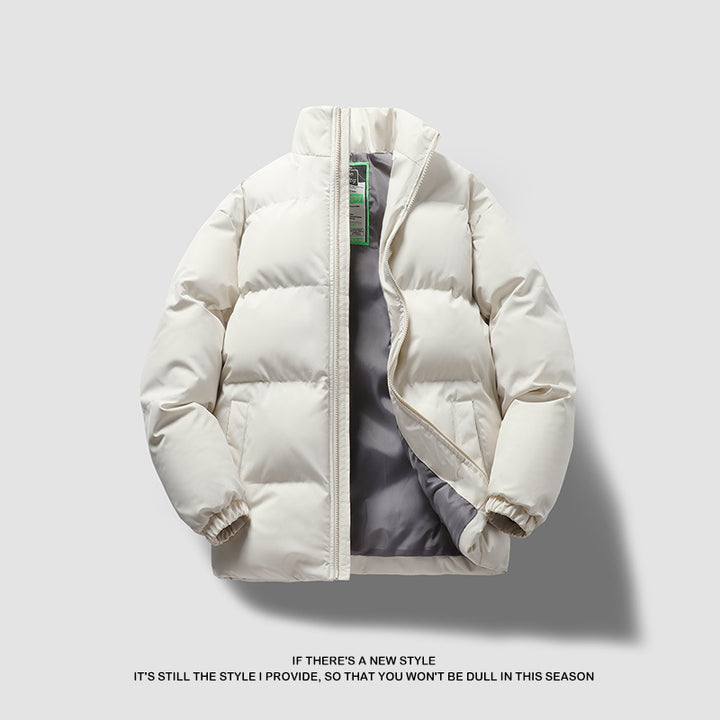 Unisex nan gesteppte Thermo-Steppjacke mit hohem Stehkragen und winddichter Isolationsfüllung Drune