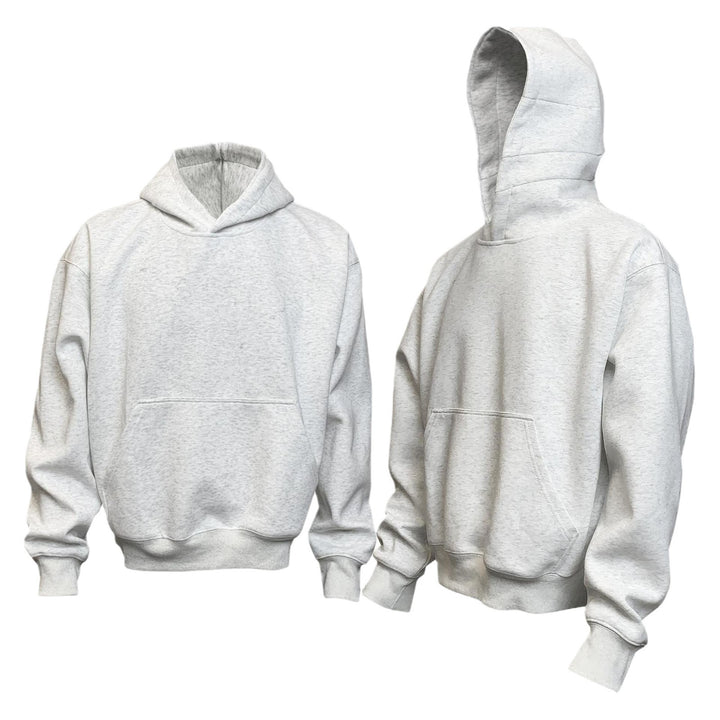 Unisex weicher Heavyweight-Oversize-Kapuzenpullover mit dreiteiliger Kapuze und verstärkter Kängurutasche Drune