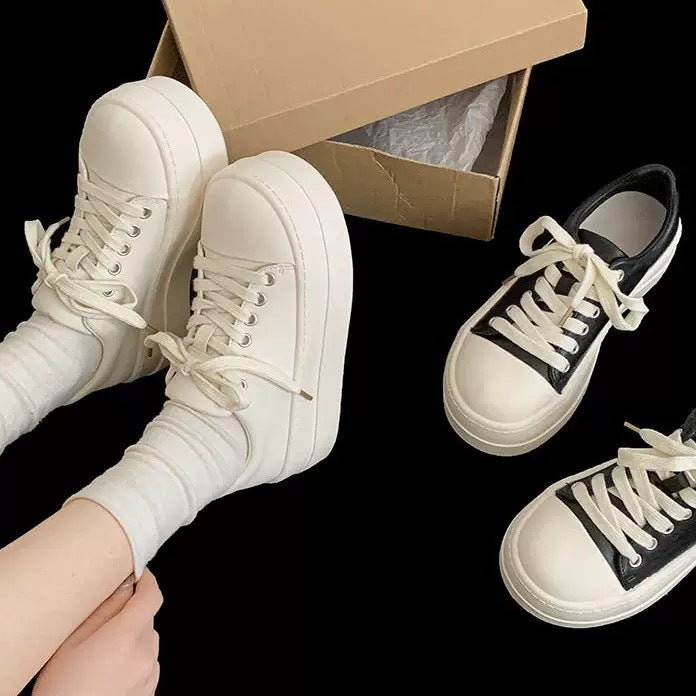 Damen Plateau-Sneaker mit modischem Design und bequemer Dämpfung Drune