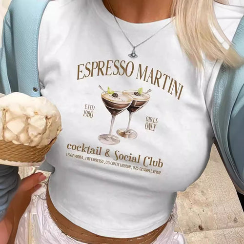 Damen Crop-T-Shirt mit kreativen Schleifen-Details Drune