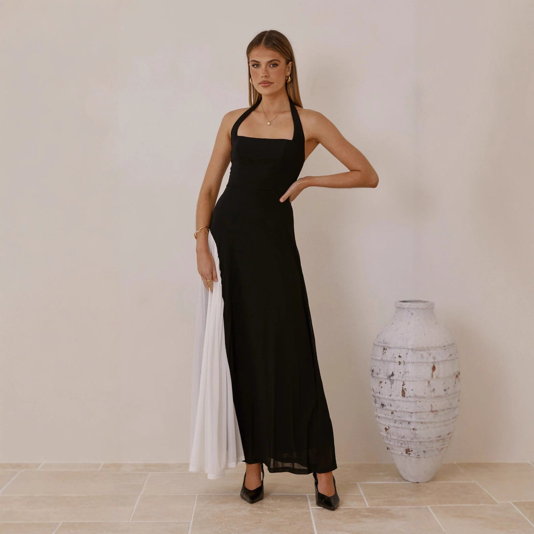 Damen Abendkleid mit asymmetrischem Schnitt und eleganten Akzenten Drune