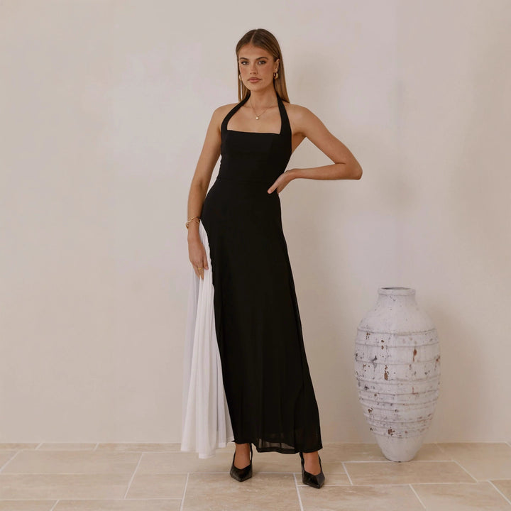 Damen Abendkleid mit asymmetrischem Schnitt und eleganten Akzenten Drune