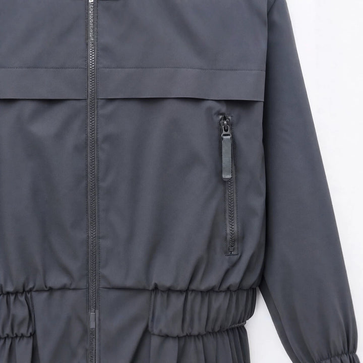 Damen Leichte Kapuzen‑Windjacke mit wasserabweisender Beschichtung, Reißverschluss und elastischem Saum Drune