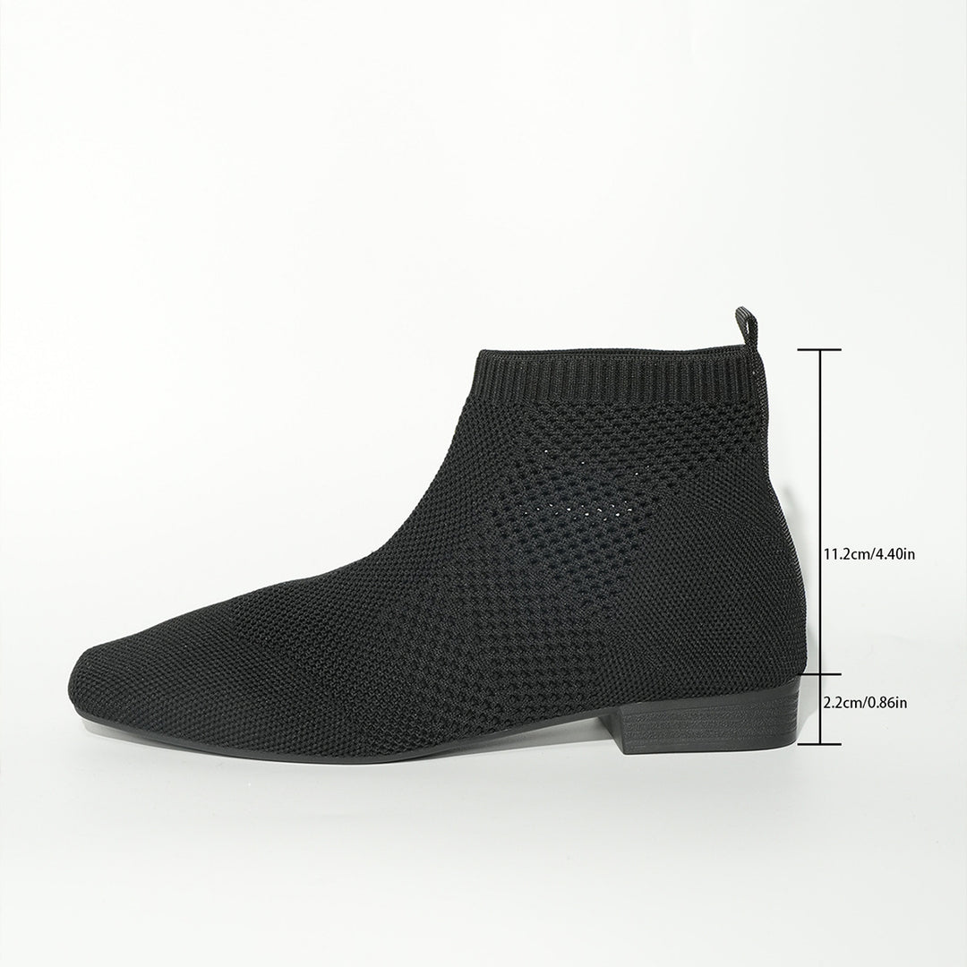 Damen nan gestrickte Sock-Boots mit elastischem Schaft, gepolsterter Innensohle und rutschfester Leichtsohle Drune